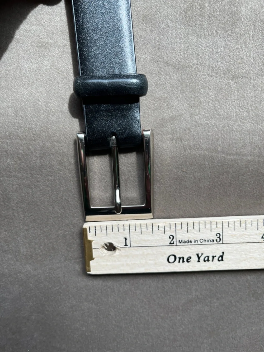 Trafalgar Black Leather Belt with Tan Interior